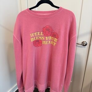 Mallory Ervin Pink 'Bless Your Heart' Sweater - Pink - Size XXL